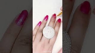 Pink 🩷 nails tutorial nailart shorts  nailart using nail brush 💅🖌️☺️ [upl. by Shelba816]