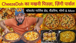 CheezeDoh Makhani Pizza Pizza Sandwich Zingy Parcel amp More  Moradabad Street Food [upl. by Andrade]