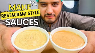 Restaurant Style Sauces Recipe  Perfect for Fast Food Burgers Commercial [upl. by Race77]