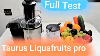 Centrifugeuse Taurus LiquaFruits Pro  Essai et nettoyage [upl. by Coffeng]