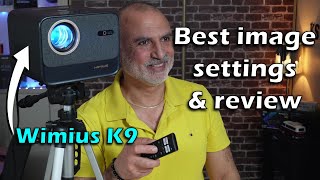 Wimius K9 projector best image settings amp full review [upl. by Adallard]