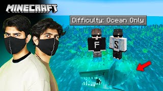 Surviving a Week in a Deadly OCEAN  MINECRAFT [upl. by Htebasil714]