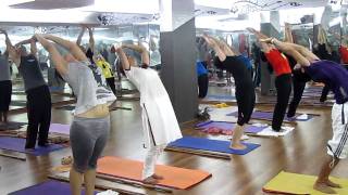 Power Yoga Basic Surya Namaskar by Master Akshar and APY group [upl. by Lucic]