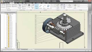 Autodesk Inventor DWG  Isometric Views of Sections [upl. by Llenrup]