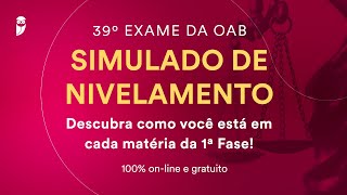 39º Exame da OAB  Simulado de Nivelamento  Correção [upl. by Auqinu]