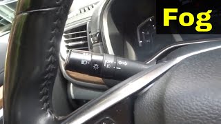 CRV Fog Light TutorialHow To Turn On And OffEasy Instructions [upl. by Ramahs]