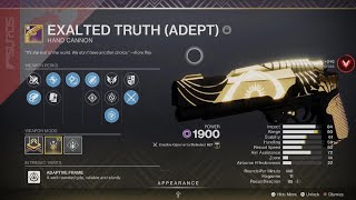 EXALTED TRUTH  ADEPT  GAMEPLAY [upl. by Padegs]