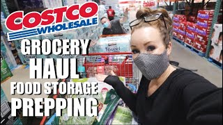 COSTCO GROCERY HAUL FOOD STORAGE PREPPINGSomers In Alaska [upl. by Atiluap]