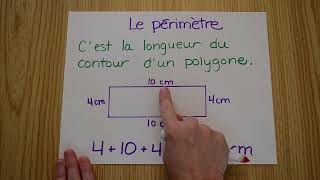 Mathématique  le périmètre [upl. by Anahcar]