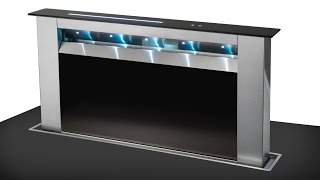 Turbo Downdraft Kitchen Extractor  Luxair Cooker Hoods [upl. by Neitsirk]