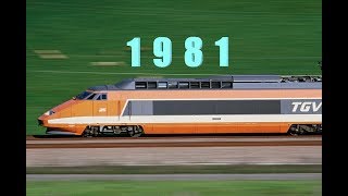 Record de vitesse TGV 1981 [upl. by Ellekcim]