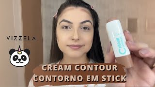 CREAM CONTOUR  CONTORNO EM STICK  VIZZELA  COR 2 VizzelaCosmeticos  CONTORNO EM BASTÃO [upl. by Lettig716]