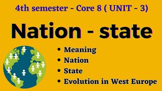 Nation  state  Meaning and Evolution in West Europe [upl. by Refinaj174]