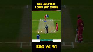 4th T20 ENG 🏴󠁧󠁢󠁥󠁮󠁧󠁿 VS West indes LONG SIXER ELewis Great Shots cricketlive cricketgame gaming [upl. by Enelyak483]