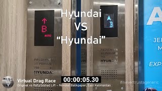 Virtual Drag Race Eps 10 Original vs Modded Hyundai Lifts  Novotel Balikpapan East Kalimantan [upl. by Norene]