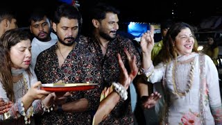 Sambhavna Seth With Husband Avinash Dwivedi Is Taking Their Ganpati Bappa Home [upl. by Lumbye]