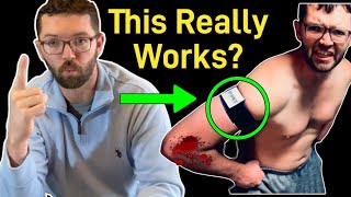 How to Reduce Tennis Elbow Pain Blood Flow Restriction Therapy [upl. by Hserus]