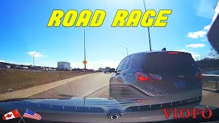 ONRAMP ROAD RAGE STARTS AFTER MAN CUTS OFF AND BRAKE CHECKS DRIVER [upl. by Peterman181]