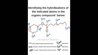 Identifying hybridization in Organic compounds joyoyebisitutoring chemistry organicchemistry [upl. by Hornstein208]