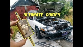 How to Change Fuel Filter 19982011 Crown Victoria Grand Marquis and Lincoln Town car [upl. by Anoniw52]