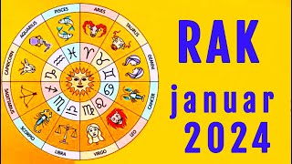 RAK  Horoskop za JANUAR 2024 [upl. by Leelah447]