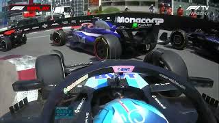 Pierre Gasly Esteban Ocon Crash  2024 Monaco Grand Prix [upl. by Orelee819]