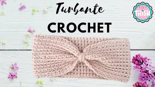 🎀COMO HACER UN TURBANTE BÁSICO PASO A PASO🎀  FÁCIL  CROCHET🎀🎀 [upl. by Bette108]