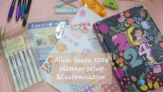 2024 Alicia Souza planner setup ampcustomisation [upl. by Merritt]