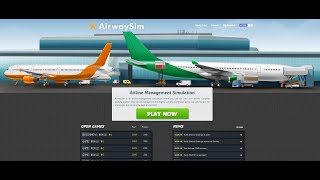 How to run a successful airline in Airwaysim  Tips [upl. by Yebba160]