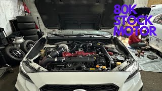 ETS ROTATED KIT INSTALL AND TUNE STOCK MOTOR STI GETS A GTX3582R [upl. by Arreic56]