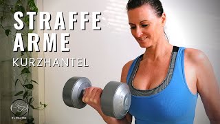 10 Min ARM WORKOUT mit Hanteln  Kurzhanteltraining für Frauen für straffe Arme [upl. by Aryk1]