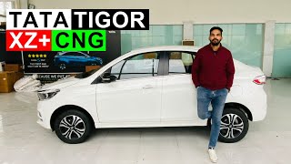 2022 Tata Tigor XZ CNG Walkaround  Tigor CNG  Car Quest [upl. by Dennet]