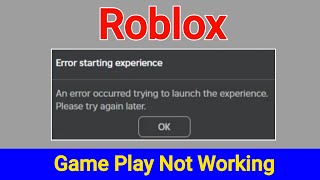 Roblox Error starting experience  An error occurred trying to launch the experience  Roblox Down [upl. by Ecirtael]