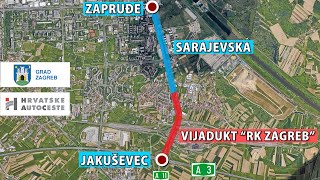 PREGLED PROJEKTA Rekonstrukcija Sarajevske ulice i spoj na čvor Jakuševec [upl. by Rednave]