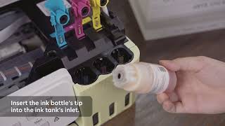 How to refill ink on Canon MegaTank Printer [upl. by Fraze]