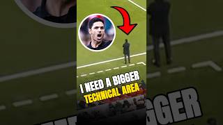 Heres Why Arteta Needs a Bigger Technical Area 😅 [upl. by Wendell]