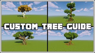 Minecraft Custom Tree Guide Tutorial World Download [upl. by Roselle]