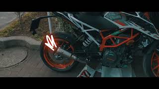 KTM Duke 390IXRACE MK2 Slip on shortclips [upl. by Nagol]