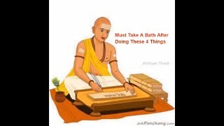 Must Take A Bath After Doing These 4 Things Chanakya Neethi in TamilAtcham Thavir [upl. by Maisel]