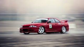 Nissan Skyline R33 GTST Drifting  Great sound [upl. by Oecam]