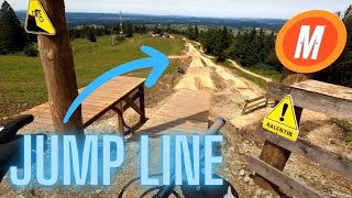 Je découvre la nouvelle JUMP LINE du bikepark de Métabief [upl. by Papert333]