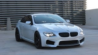 BMW E63 650i Exhaust sound  M6 Front Bumper  Muffler Delete amp walk around [upl. by Burkitt535]