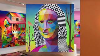 Okuda San Miguel  DREAMING AWAKE 2017  La Galerie [upl. by Freytag748]