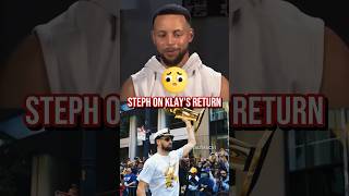 Steph on his Splash bro Klay Thompson 🥹 nba nbashorts stephencurry klaythompson gsw warriors [upl. by Aihsela]