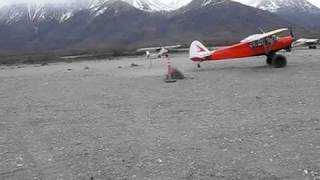 STOL world record attempt Amazing CUB plane take off and landing [upl. by Leummas]