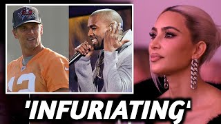 Kim Kardashian TERRIFIED As She Reacts To Tom Brady’s Brutal Kanye West Joke [upl. by Rhys]