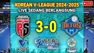 🔴 FULL MATCH◆ RED SPARKS VS IBK ALTOS ◆ ROUND KE3 VLEAGUE 20242025 [upl. by Atiuqin]