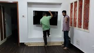 2024 55” 4k HD Tata Crome Led TV installation and unboxing hdr tv smarttv screen Tatacrometv [upl. by Ashil347]