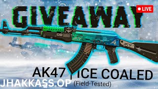 AK47 ICE COALED GIVEAWAY ON 150 SUBS  LIVE  COUNTER STRIKE 2 [upl. by Atteynot]