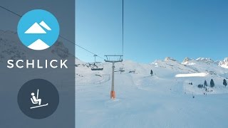 Sennjoch chairlift Schlick 2000  Piste View [upl. by Armalla]